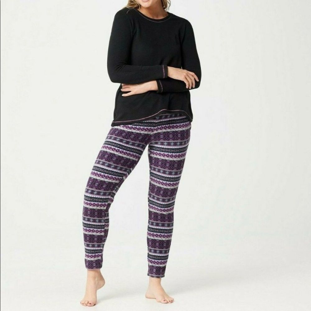 Cuddl Duds Fleecewear Stretch Novelty Pajama Set